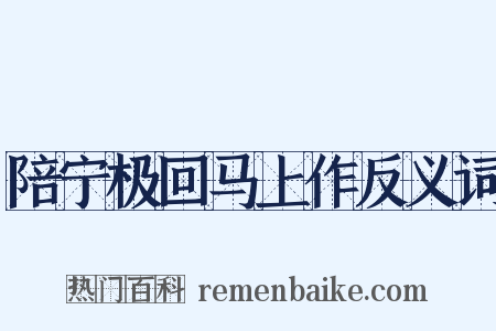 陪宁极回马上作反义词是什么意思的图片